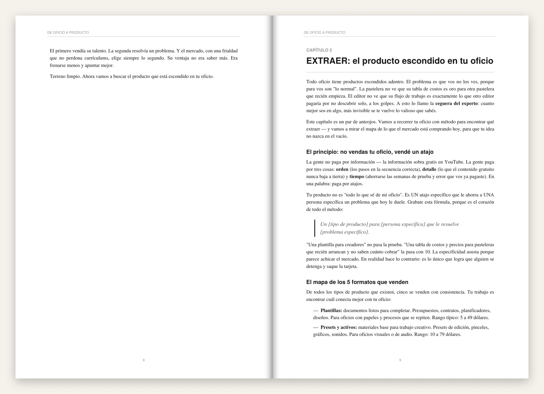 La guía abierta: cierre del capítulo 1 y apertura del capítulo 2